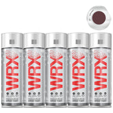 5X WRX Flat Burgundy Spray Paint 400ml Spray Paint